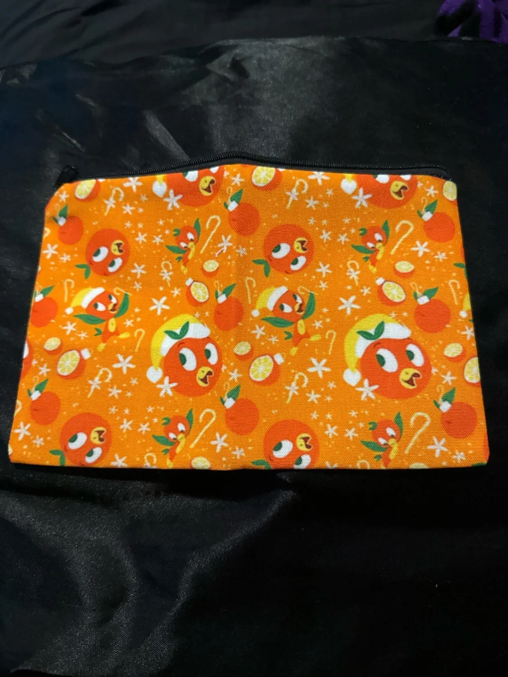 Orange Bird Makeup Bag